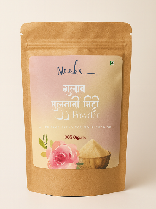 Multani Mitti + Gulab Powder Blend